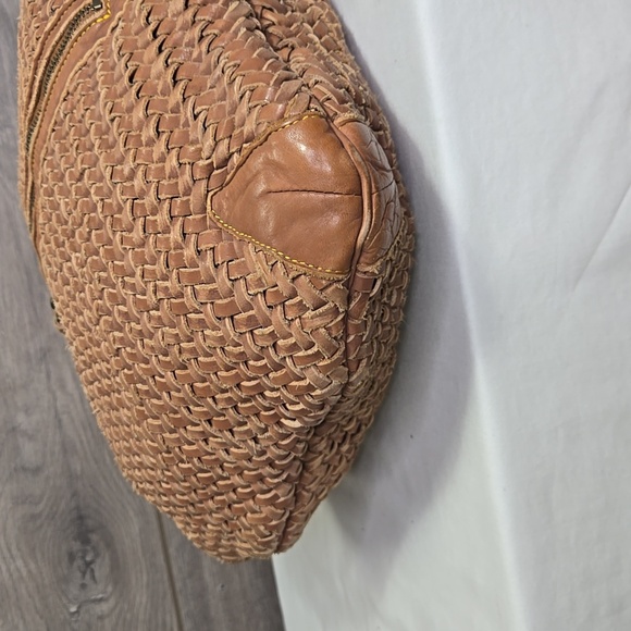 Cole Haan Cony Flap Woven Leather Crossbody Bag - Picture 7 of 14